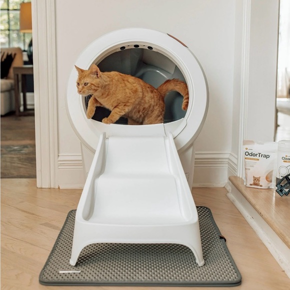 NEW Litter-Robot 4 Ramp by Whisker, White-CAT RAMP , Non-Slip Rubber Feet. - Picture 6 of 7